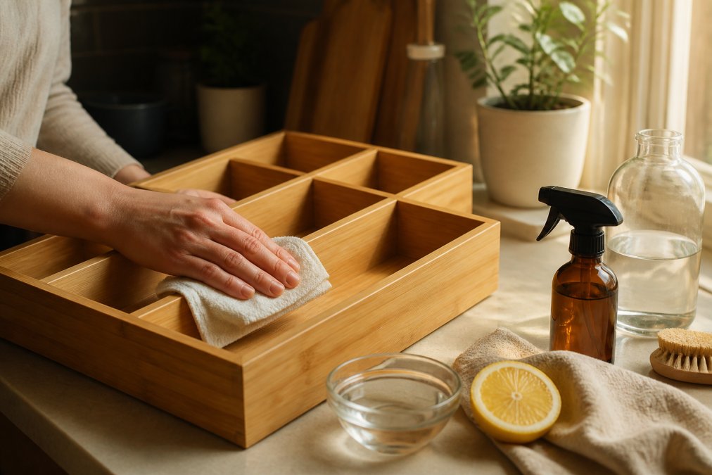 How to Clean Bamboo Kitchen Organizers Naturally
