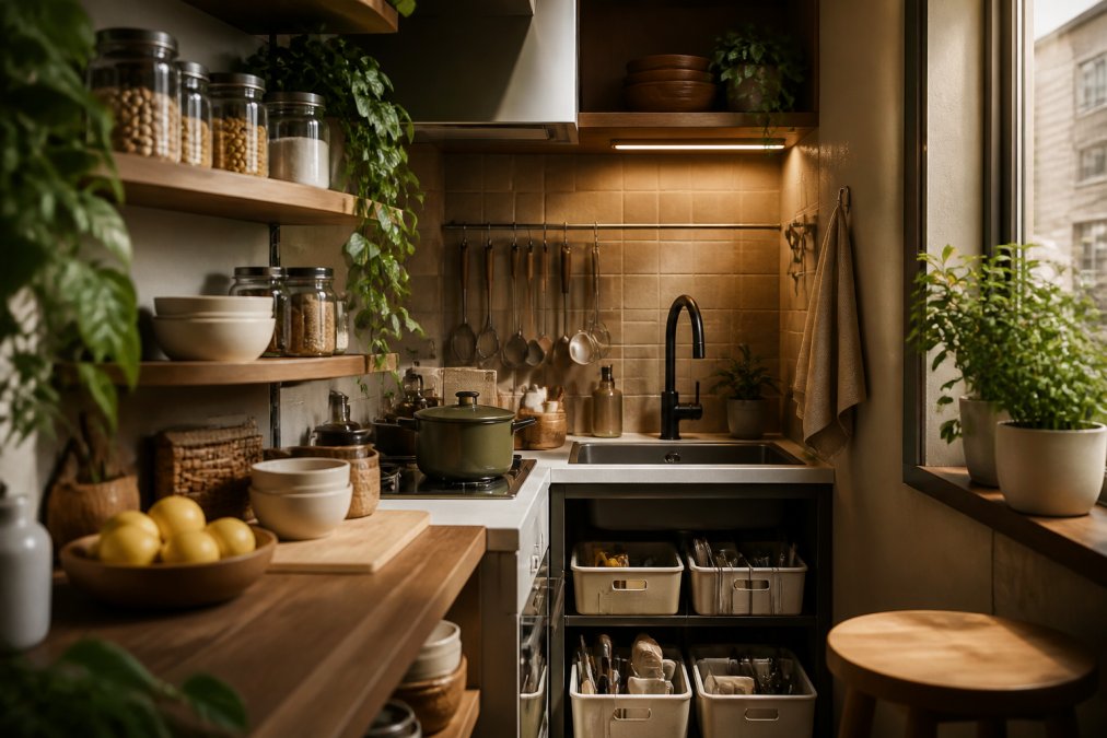 How to Organize a Small Kitchen With Sustainable Tools