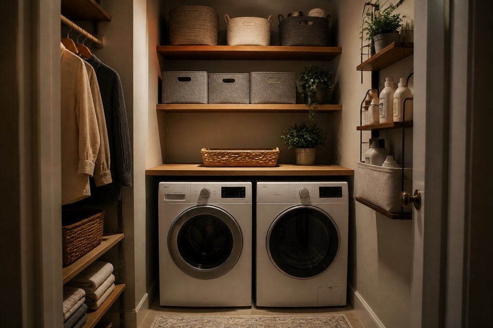 How to Organize a Tiny Laundry Room Step by Step