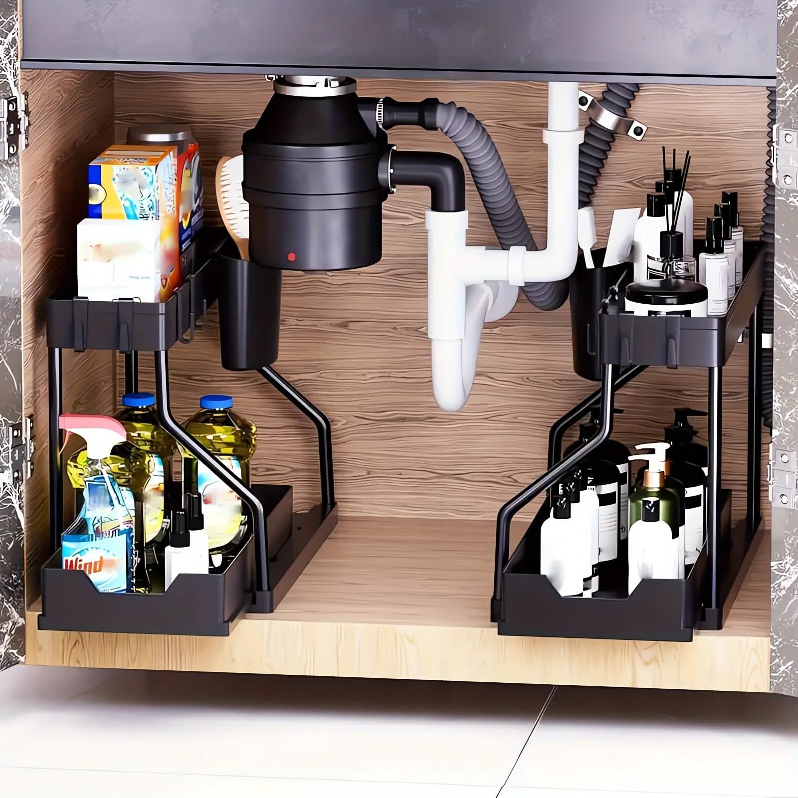 Under Sink Organizer with Sliding Shelves, included in The Kitchen Reset bundle