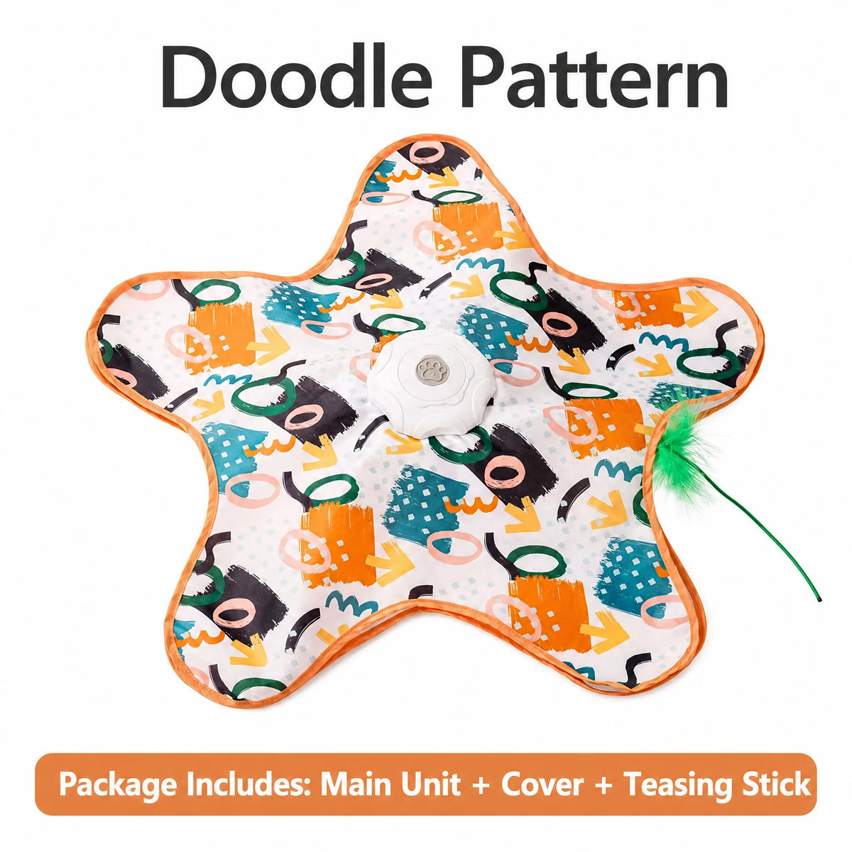 Interactive Hide & Seek Cat Toy – Motion-Activated Mouse & Feather Teaser
