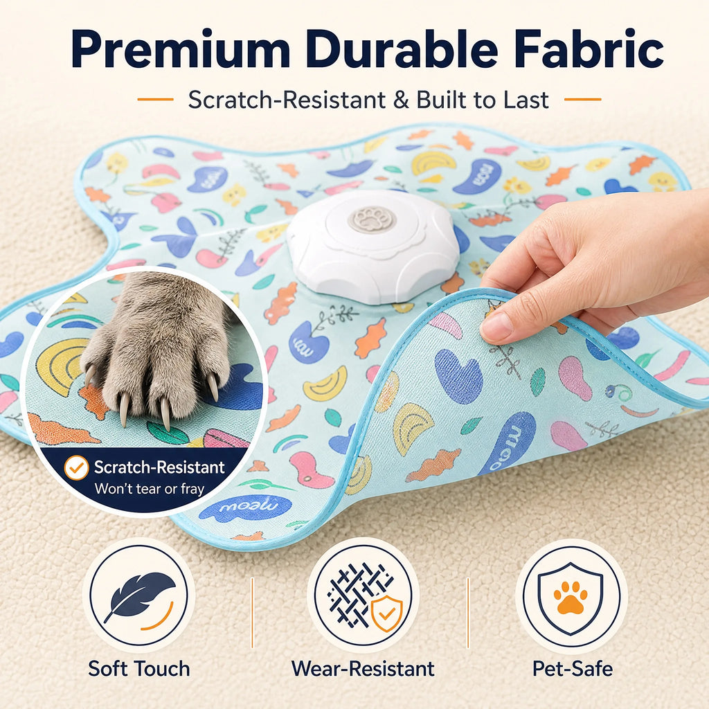 Interactive Hide & Seek Cat Toy – Motion-Activated Mouse & Feather Teaser