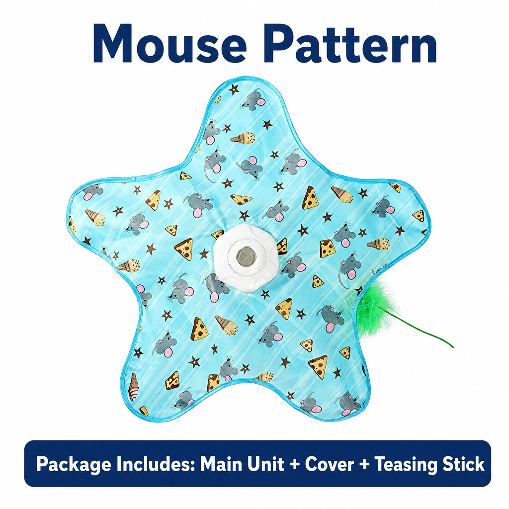 Interactive Hide & Seek Cat Toy – Motion-Activated Mouse & Feather Teaser