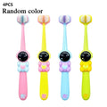 Kids’ 3-Sided Toothbrush – Soft Bristle Dental Care Brush for Ages 3–12