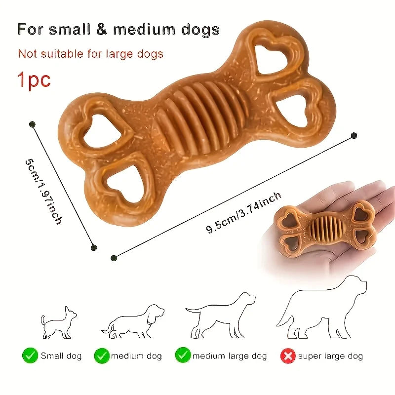 Durable Dog Chew Toy – Textured Bone for Aggressive Chewers & Puppies
