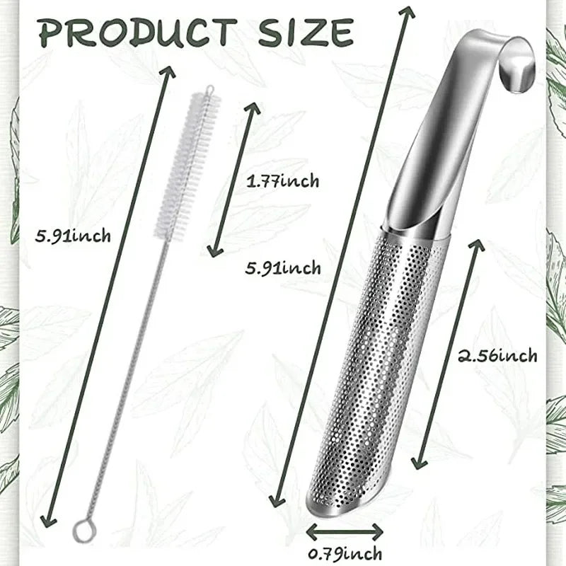 Stainless Steel Tea Infuser & Strainer – Reusable Loose Leaf Tea Filter