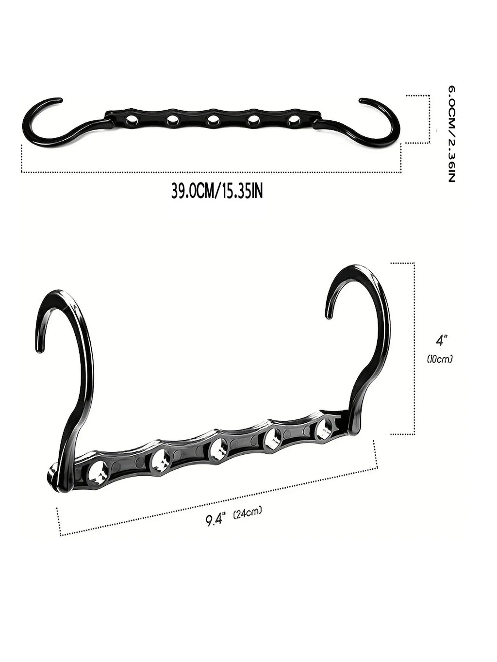 Space-Saving Clothes Hangers – 5-Hole Rotating Closet Organizer