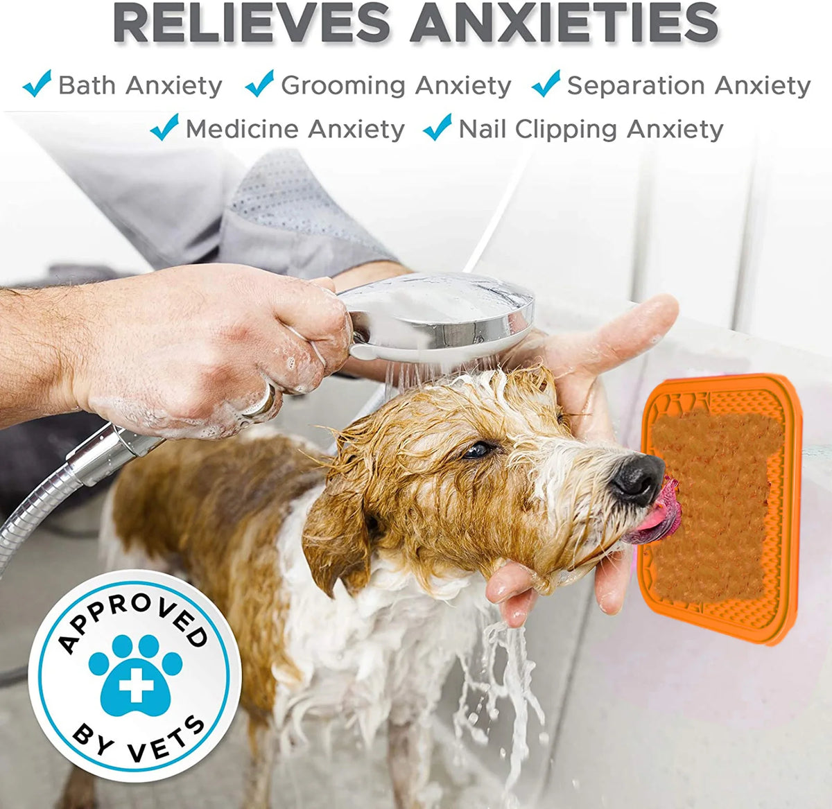 Silicone Lick Mat for Dogs & Cats – Slow Feeder & Bathing Distraction Pad
