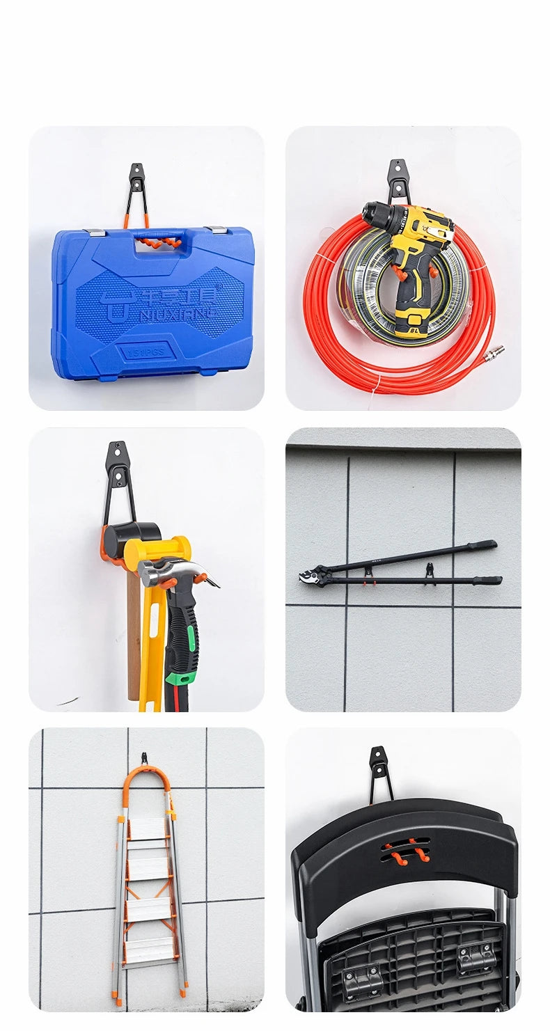 Garage Storage Utility Hooks – Heavy-Duty Wall-Mounted Tool Organizer