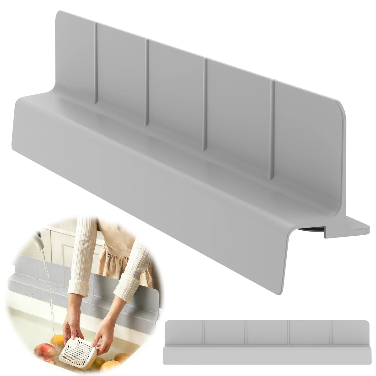 Silicone Sink Splash Guard – Kitchen Faucet Water Splash Protector