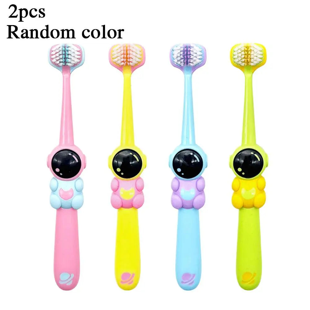 Kids’ 3-Sided Toothbrush – Soft Bristle Dental Care Brush for Ages 3–12