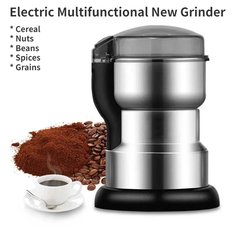 Electric Multifunctional Coffee & Spice Grinder – Grain, Nut & Bean Grinder