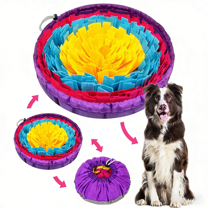 Pet Snuffle Mat – Interactive Slow Feeder & Training Mat for Dogs & Cats