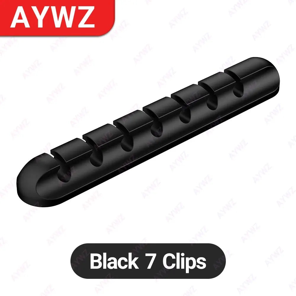 Adhesive Cable Clips – Self-Stick Cord Organizer for Desk & Home
