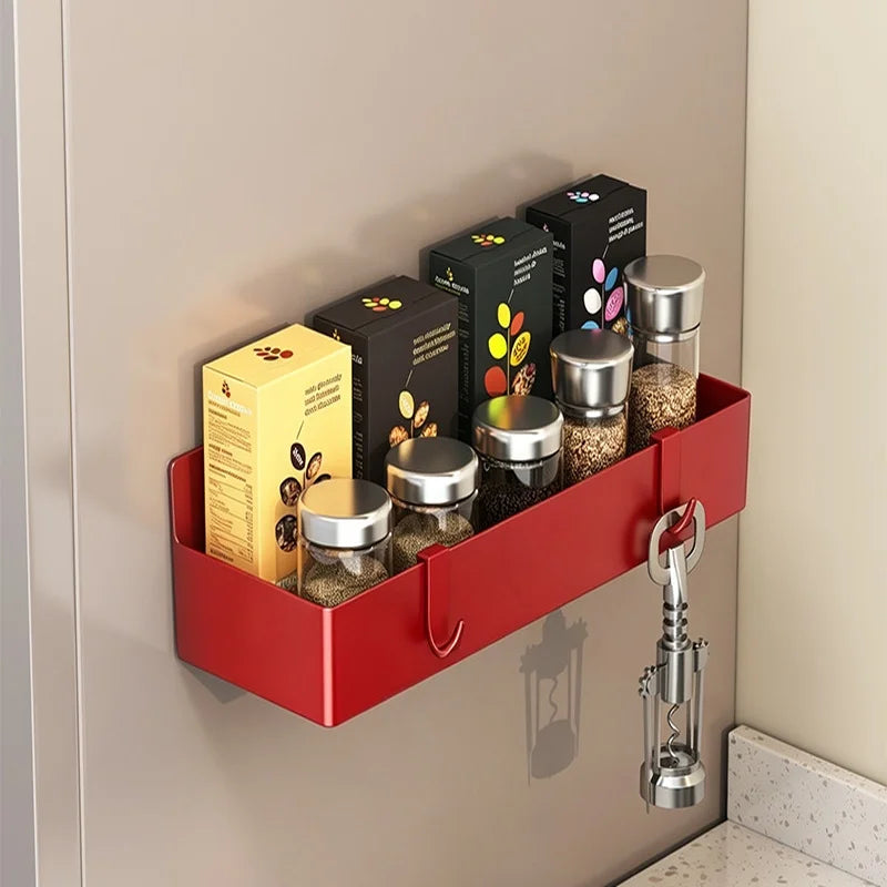 Magnetic Refrigerator Side Storage Rack – No-Drill Spice & Kitchen Organizer