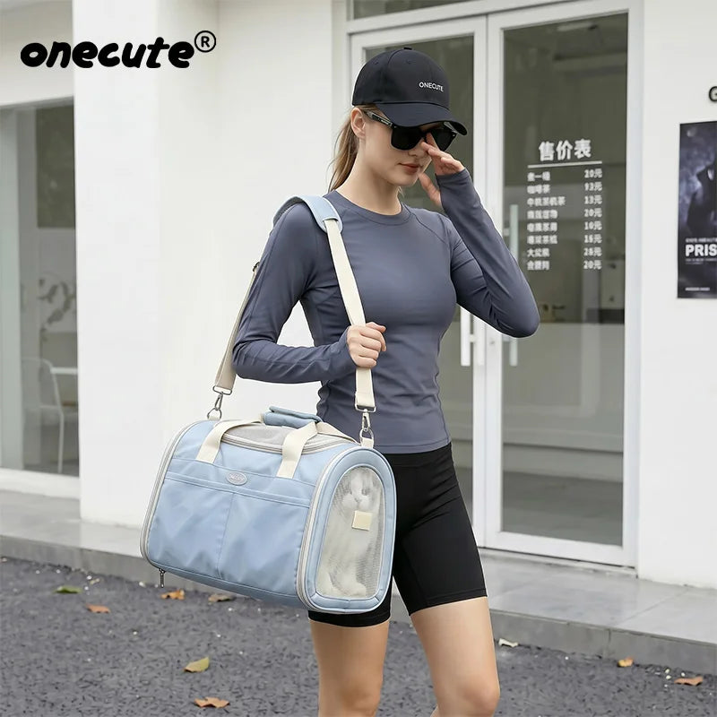 Airline-Approved Pet Carrier – Breathable Travel Bag for Small Dogs & Cats