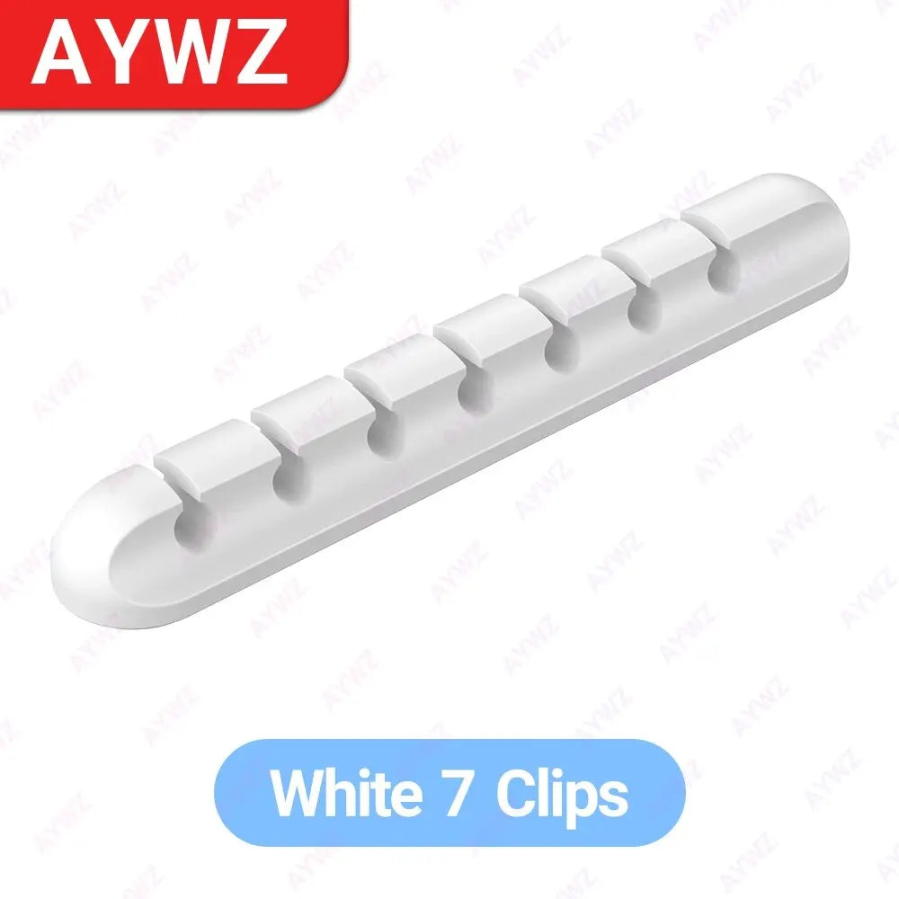 Adhesive Cable Clips – Self-Stick Cord Organizer for Desk & Home