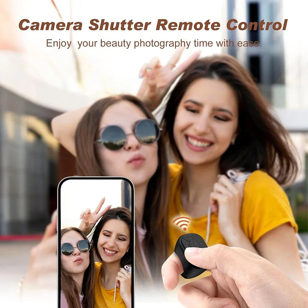 Bluetooth 5.3 Phone Page Turner – Wireless Remote Control for Scrolling & Selfies