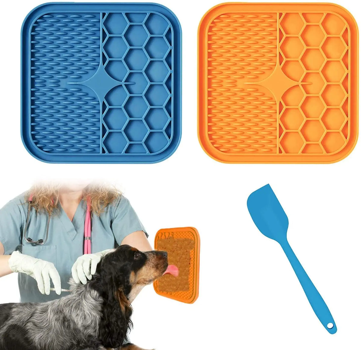 Silicone Lick Mat for Dogs & Cats – Slow Feeder & Bathing Distraction Pad