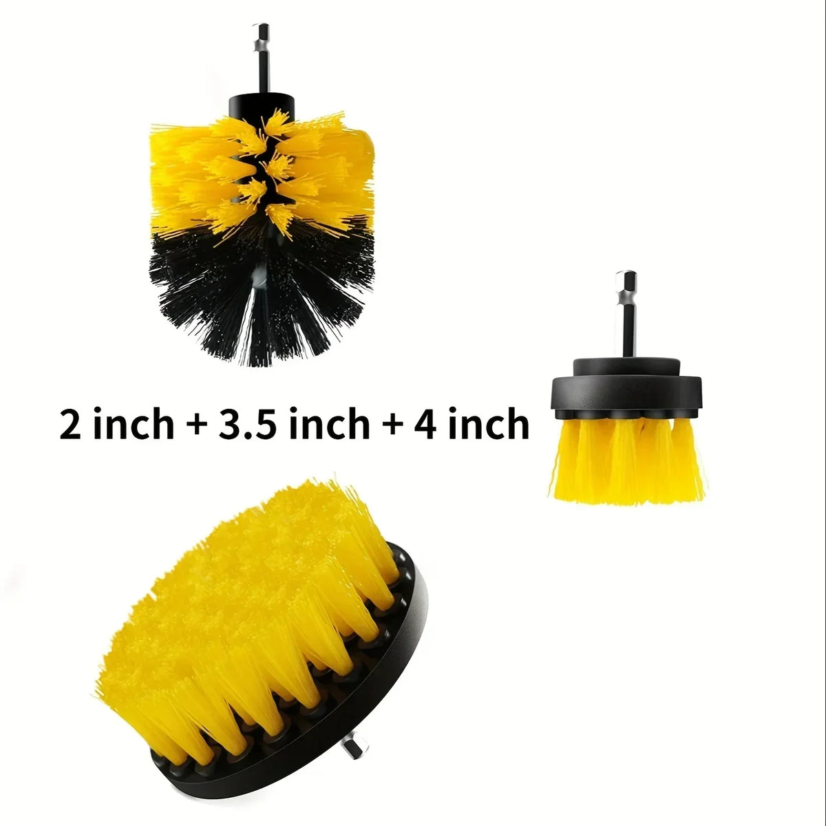 7-Piece Drill Brush Attachment Set – Multi-Purpose Cleaning Brushes with Extension Rod