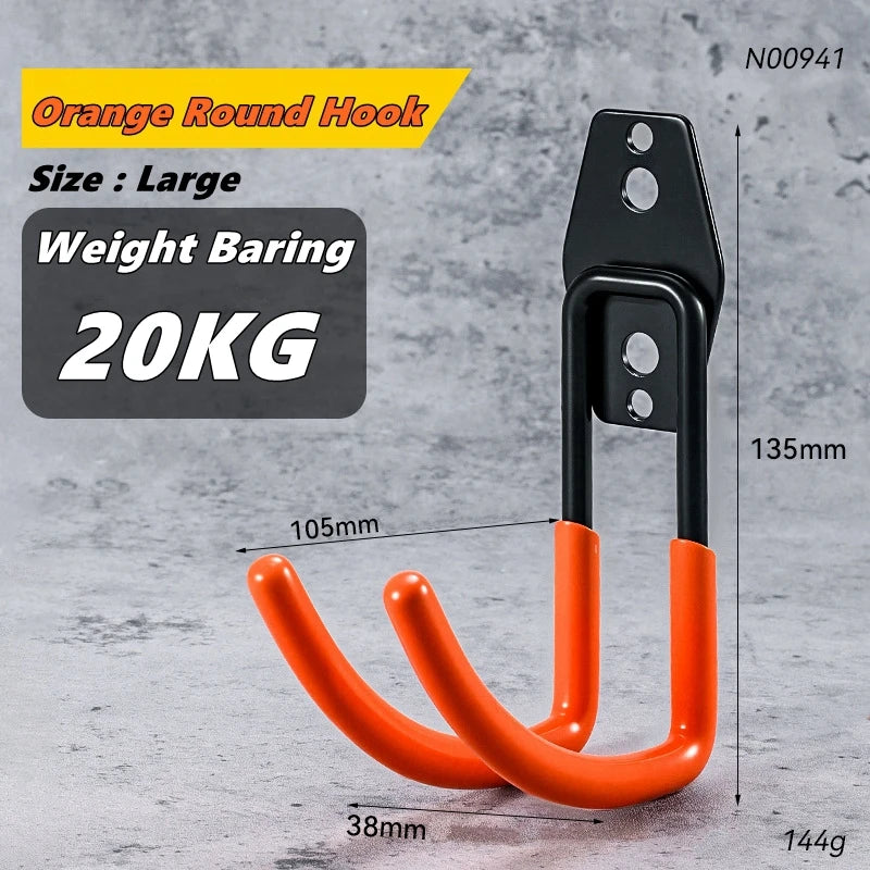 Garage Storage Utility Hooks – Heavy-Duty Wall-Mounted Tool Organizer