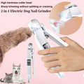 2-in-1 Pet Nail Grinder & Trimmer with LED Light – For Dogs & Cats