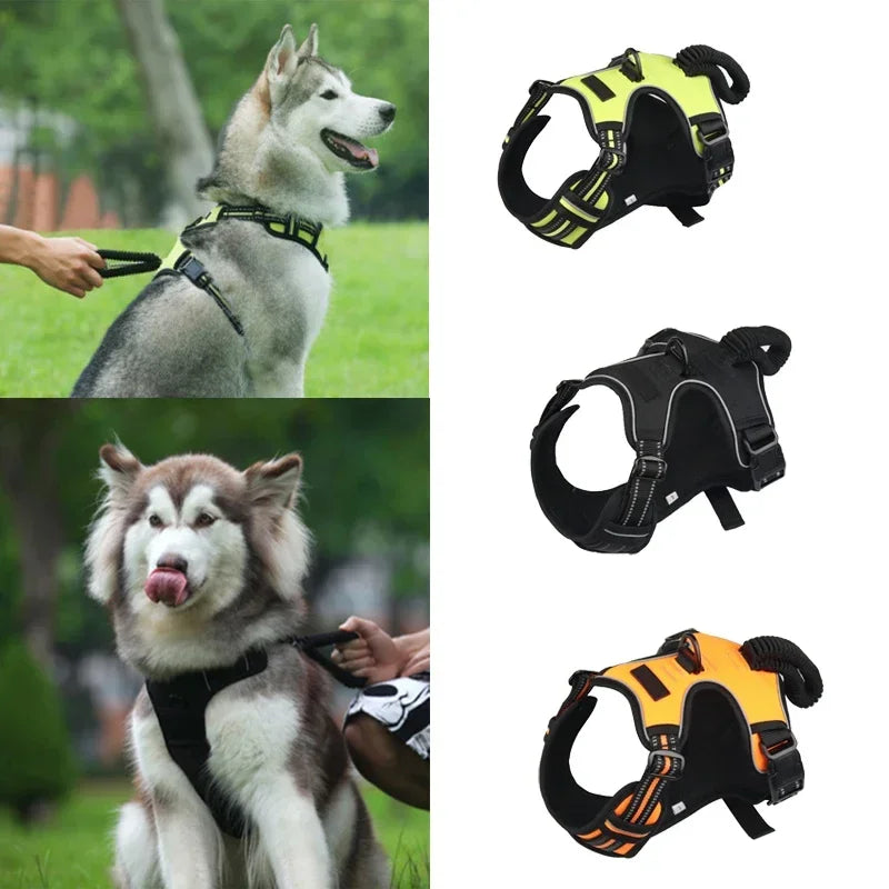 Reflective No-Pull Dog Harness – Padded Control Vest with Handle