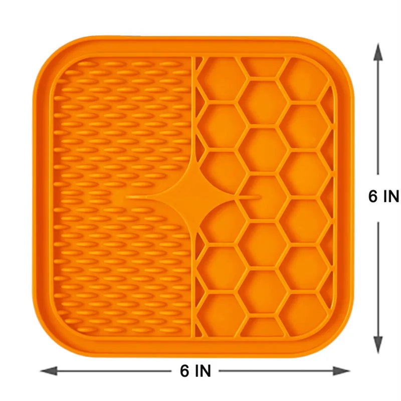 Silicone Lick Mat for Dogs & Cats – Slow Feeder & Bathing Distraction Pad