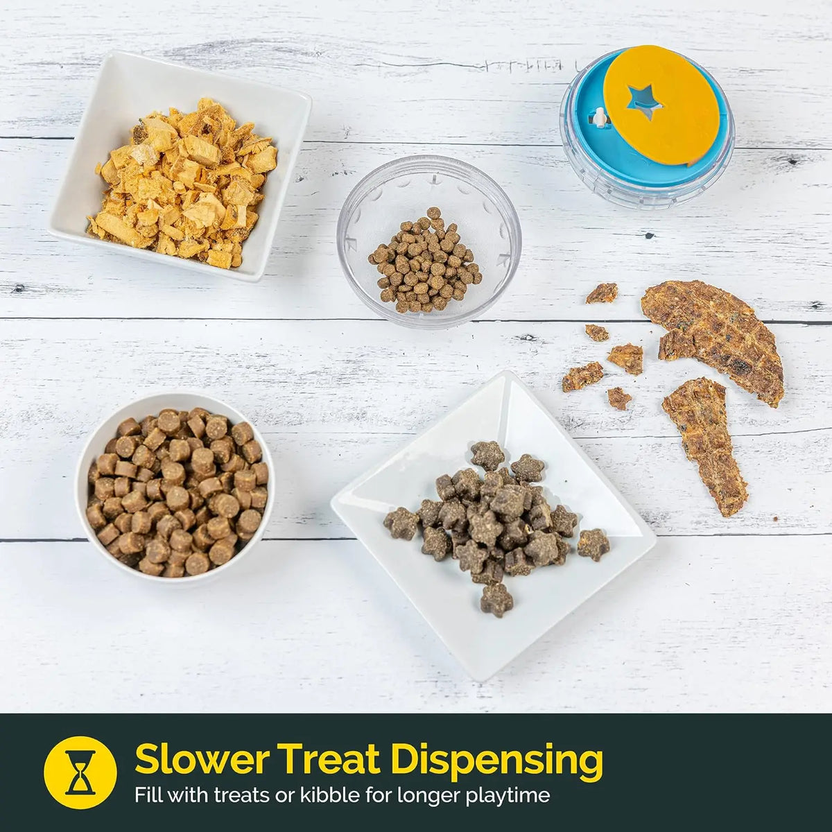 IQ Treat Ball – Interactive Dog Treat Dispenser & Slow Feeder