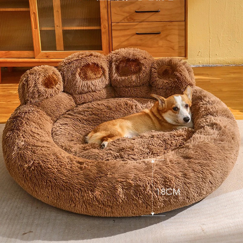 Large Washable Dog Bed – Cozy Basket Bed for Medium & Large Dogs