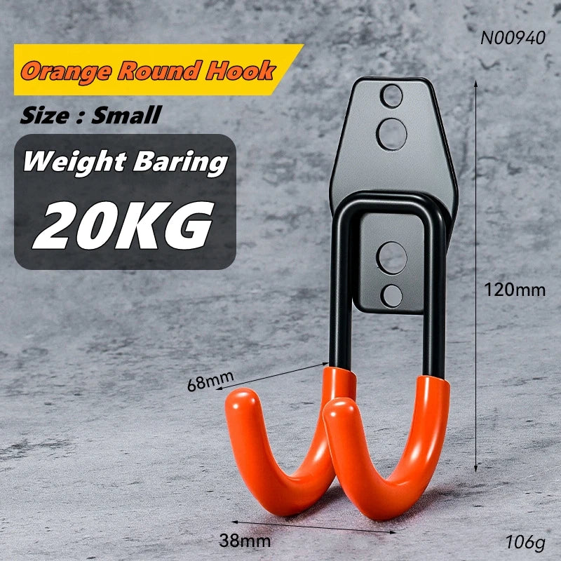 Garage Storage Utility Hooks – Heavy-Duty Wall-Mounted Tool Organizer