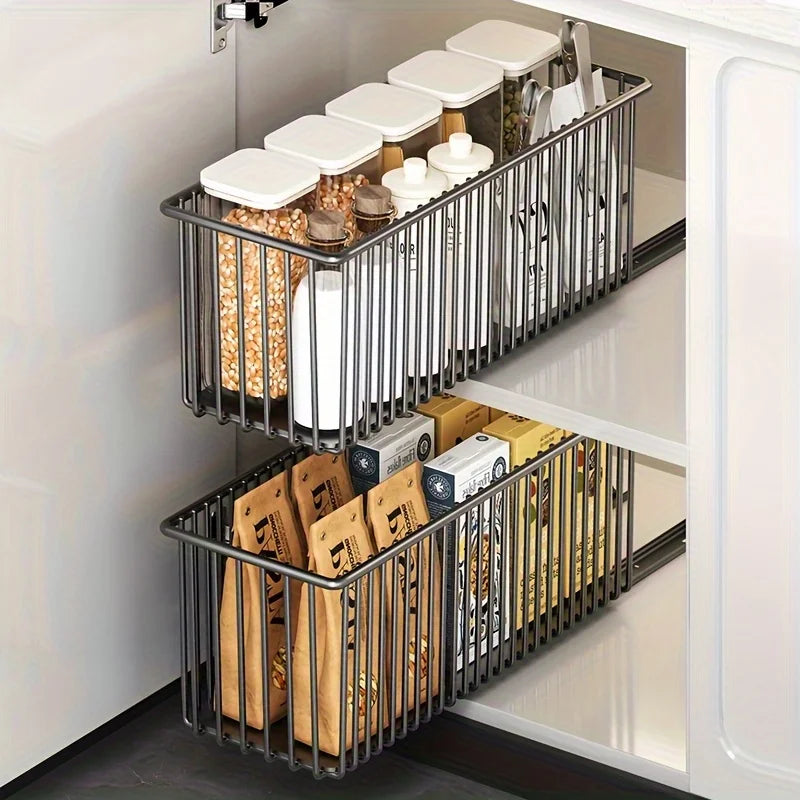 Pull-Out Cabinet Organizer – Under Sink Sliding Storage Drawer