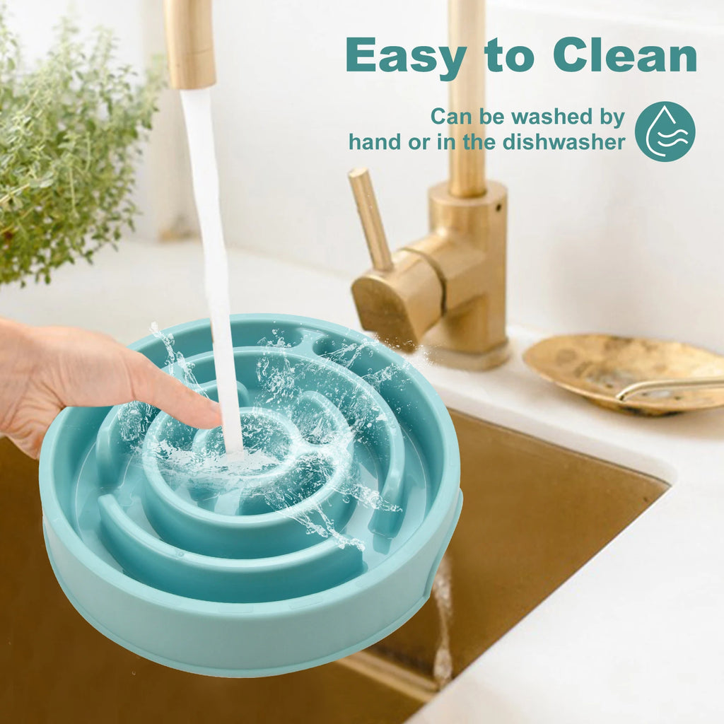 Slow Feeder Dog Bowl – Non-Slip Anti-Gulping Bowl for Dogs & Puppies