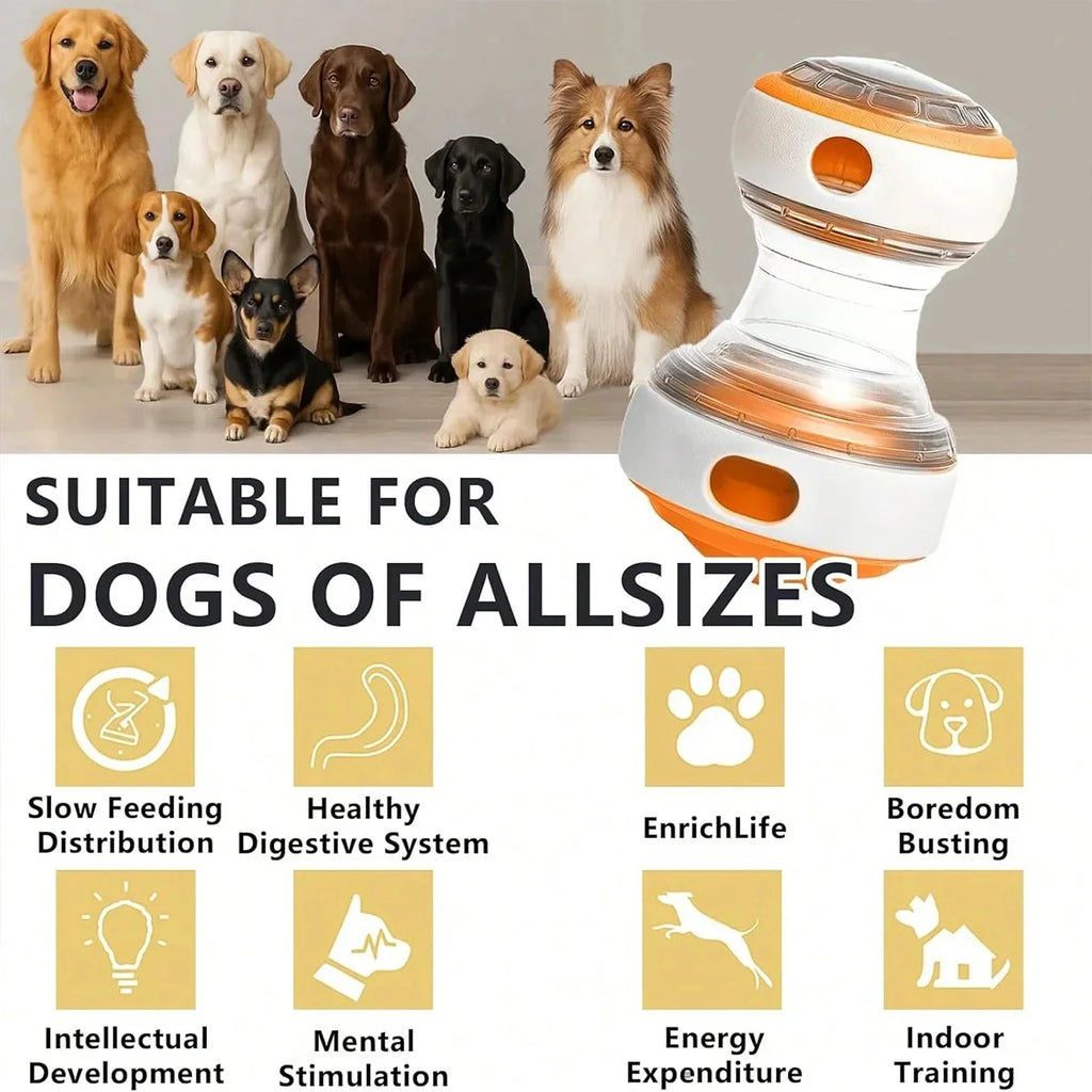 Interactive Dog Treat Dispenser Ball – Puzzle & Slow Feeder Toy