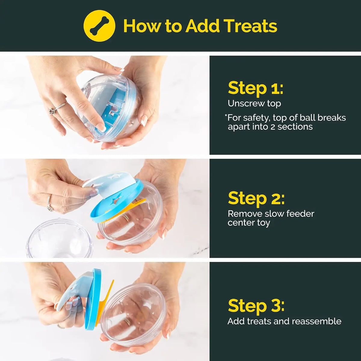 IQ Treat Ball – Interactive Dog Treat Dispenser & Slow Feeder