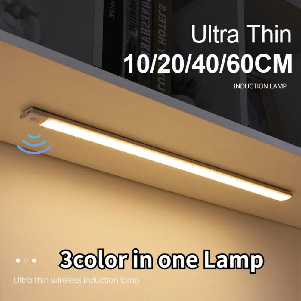 Motion Sensor Night Light – USB Rechargeable Wireless LED Cabinet Light