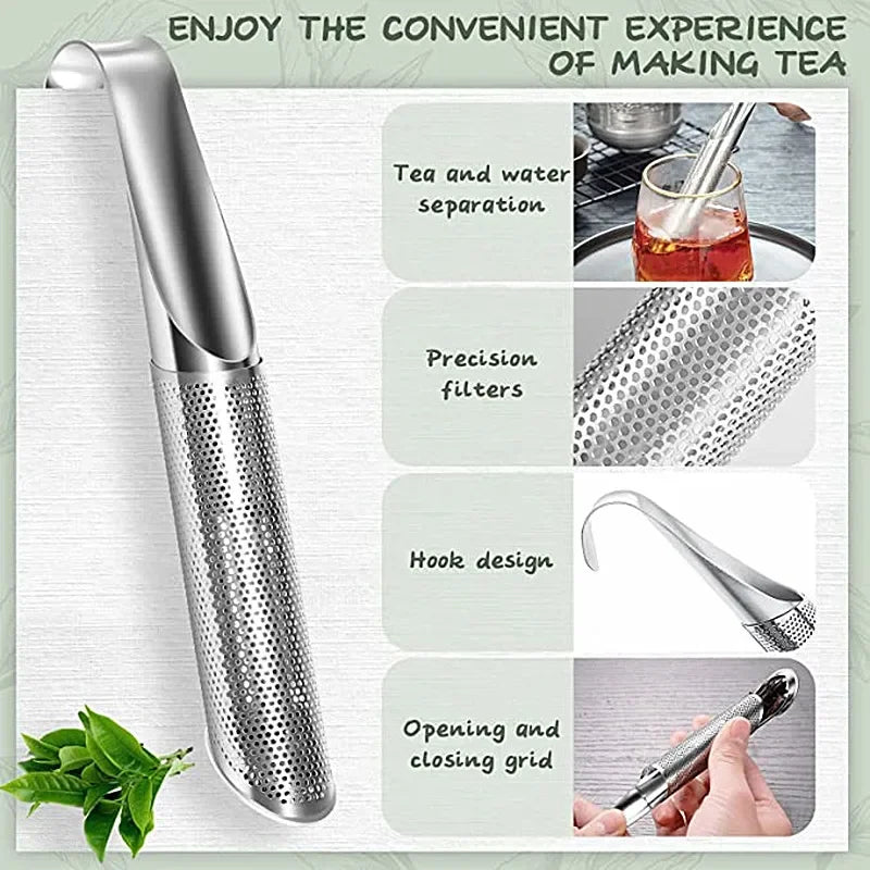 Stainless Steel Tea Infuser & Strainer – Reusable Loose Leaf Tea Filter