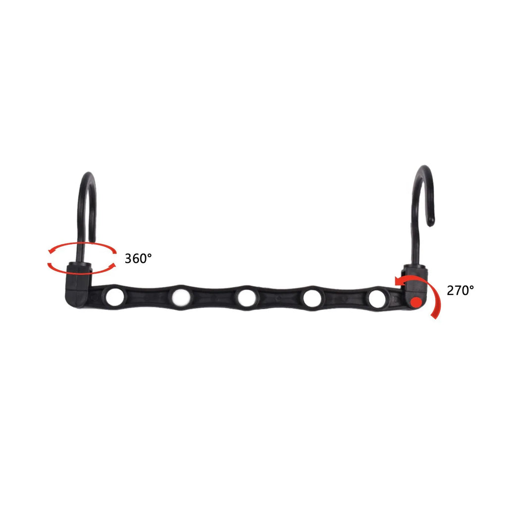 Space-Saving Clothes Hangers – 5-Hole Rotating Closet Organizer