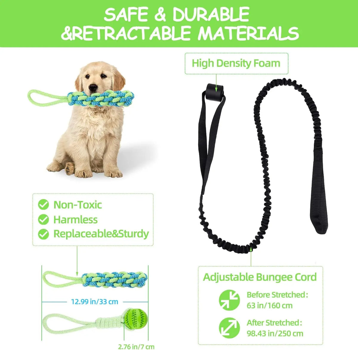 Spring Pole Dog Rope Toy – Interactive Tether Tug of War Toy