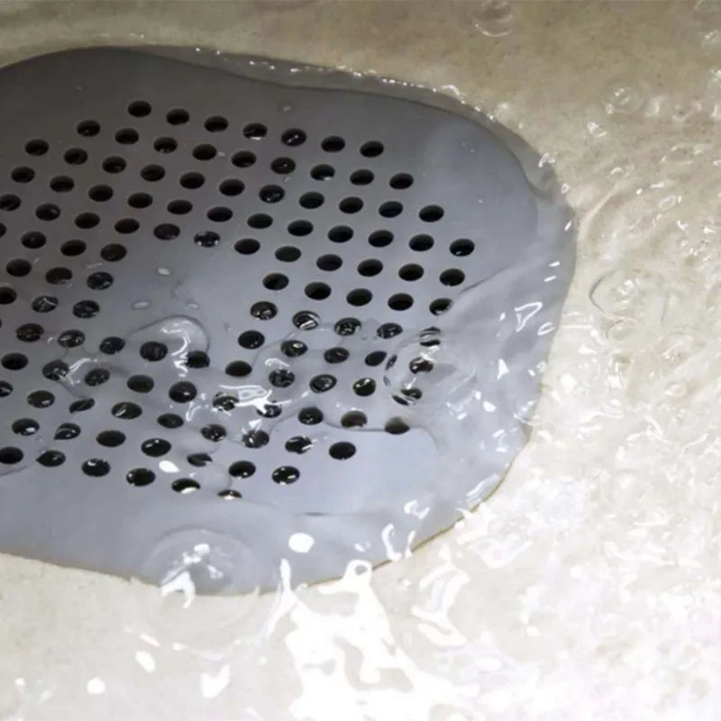 Silicone Shower & Sink Drain Hair Catcher – Reusable Drain Strainer & Stopper