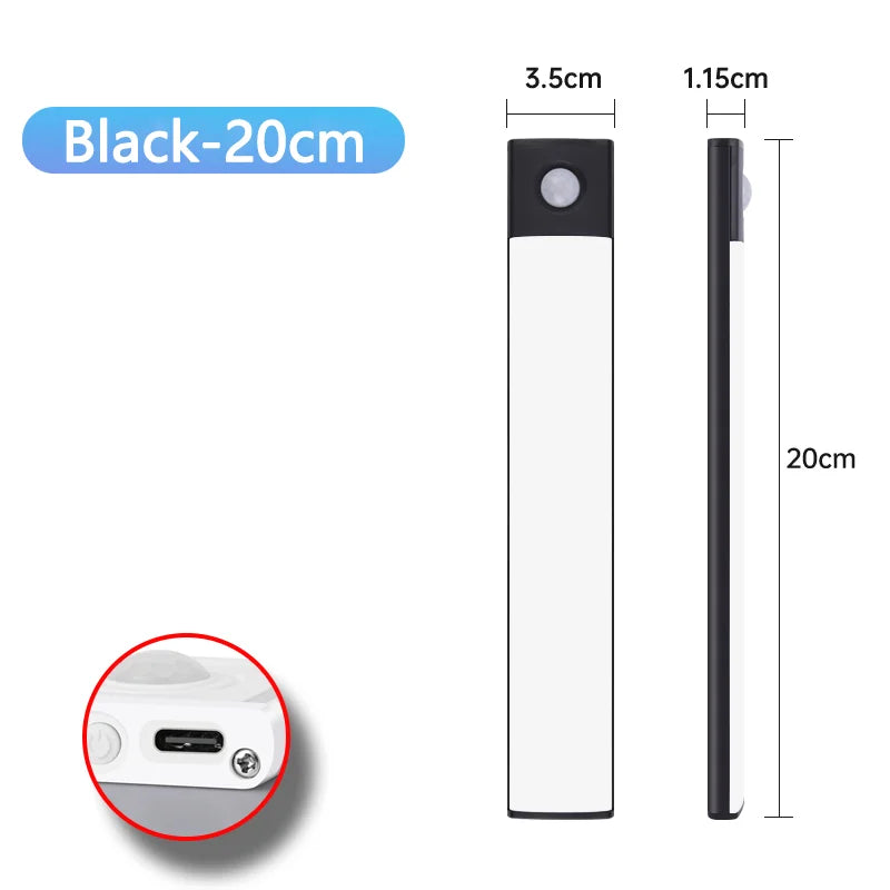 Motion Sensor Night Light – USB Rechargeable Wireless LED Cabinet Light