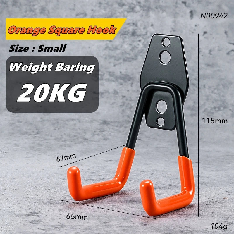 Garage Storage Utility Hooks – Heavy-Duty Wall-Mounted Tool Organizer