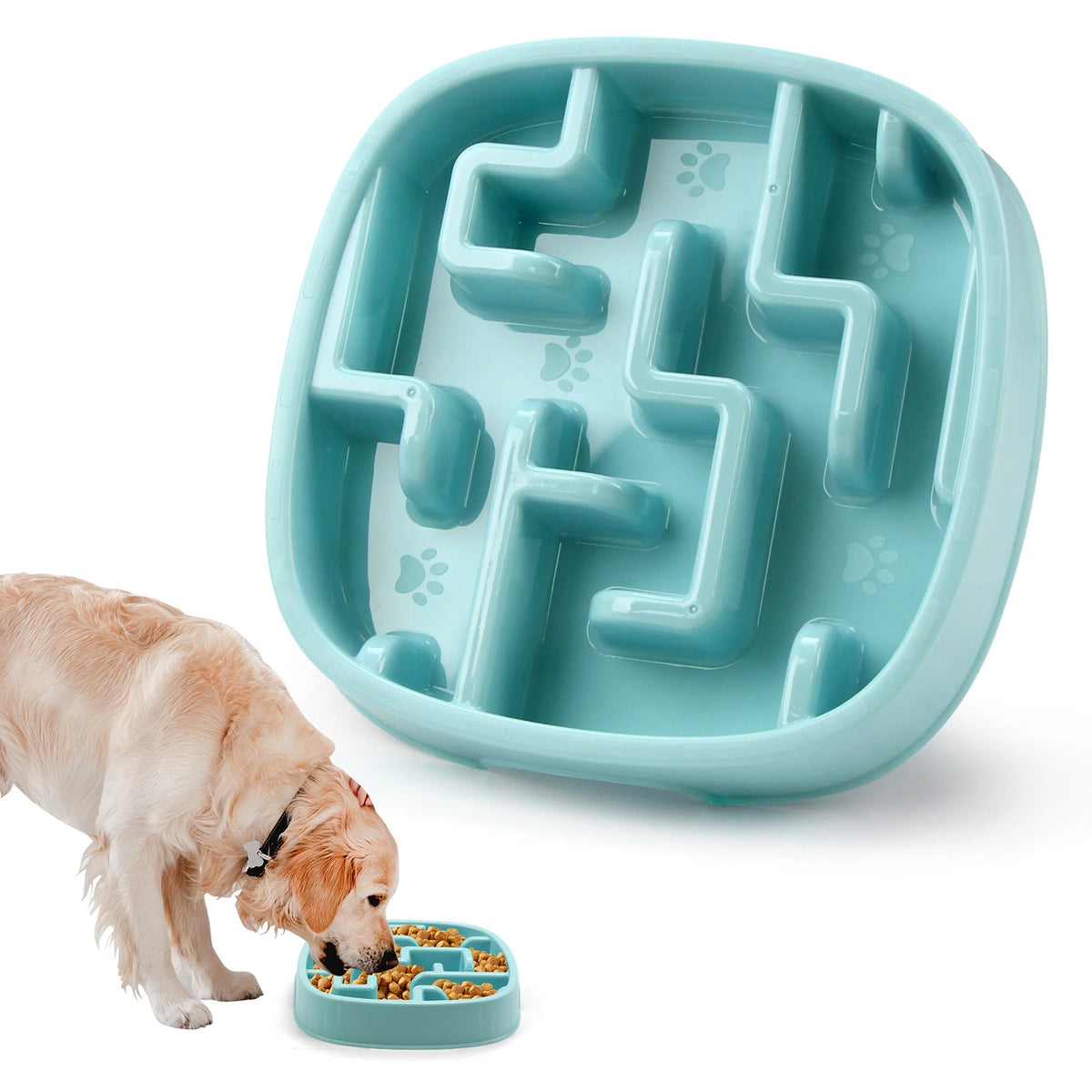 Slow Feeder Dog Bowl – Non-Slip Anti-Gulping Bowl for Dogs & Puppies