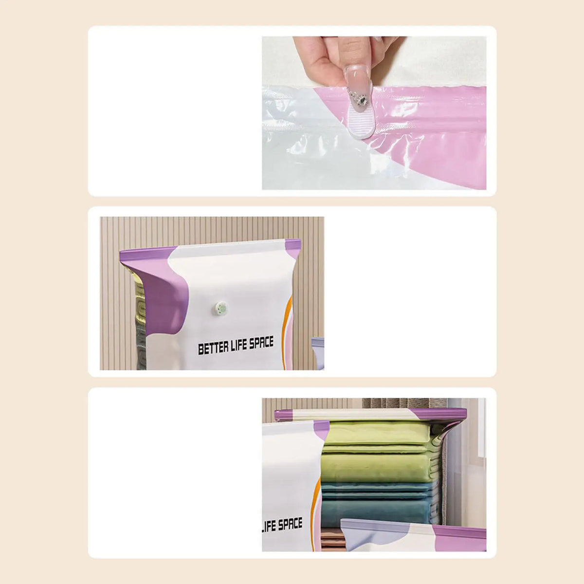 Vacuum Storage Bags – Space-Saving Clothes & Quilt Organizer