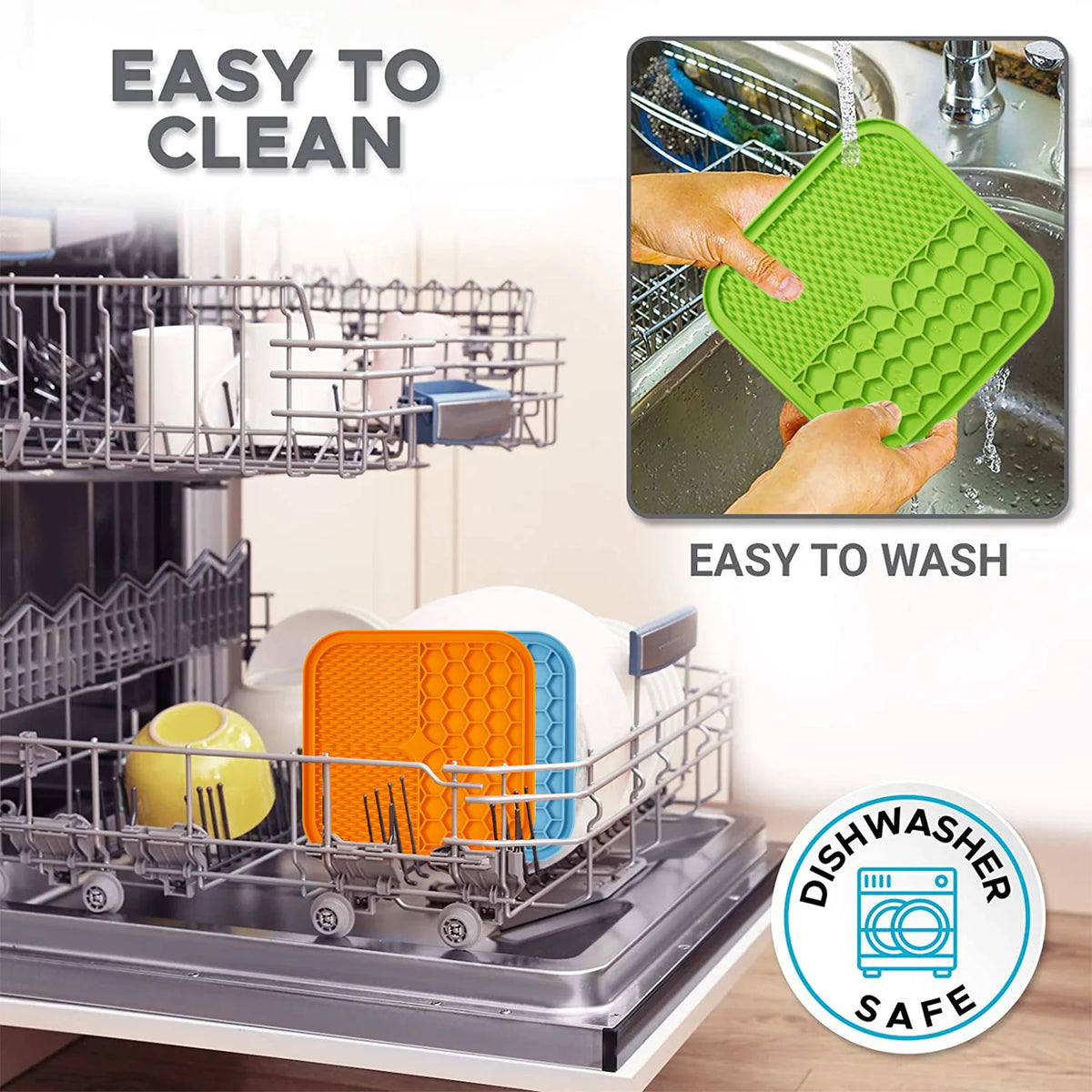 Silicone Lick Mat for Dogs & Cats – Slow Feeder & Bathing Distraction Pad