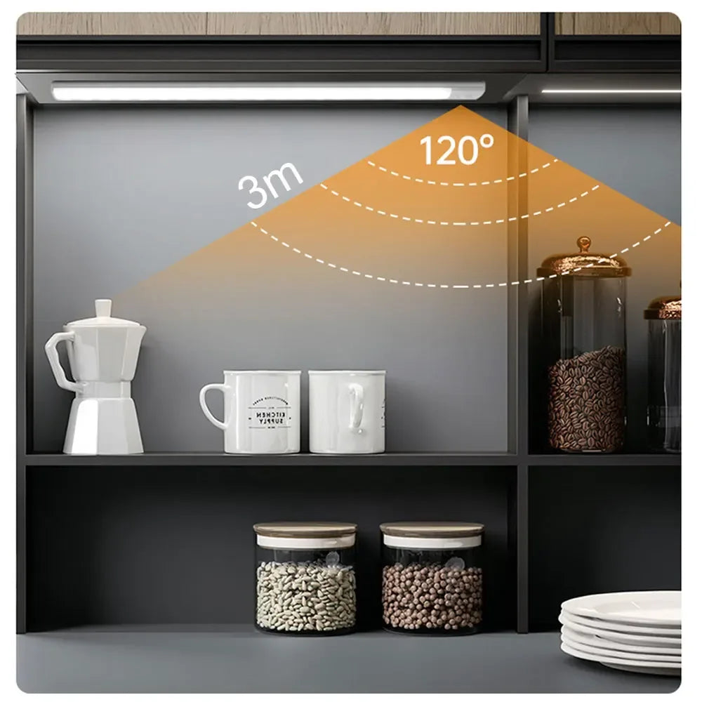 Motion Sensor Night Light – USB Rechargeable Wireless LED Cabinet Light