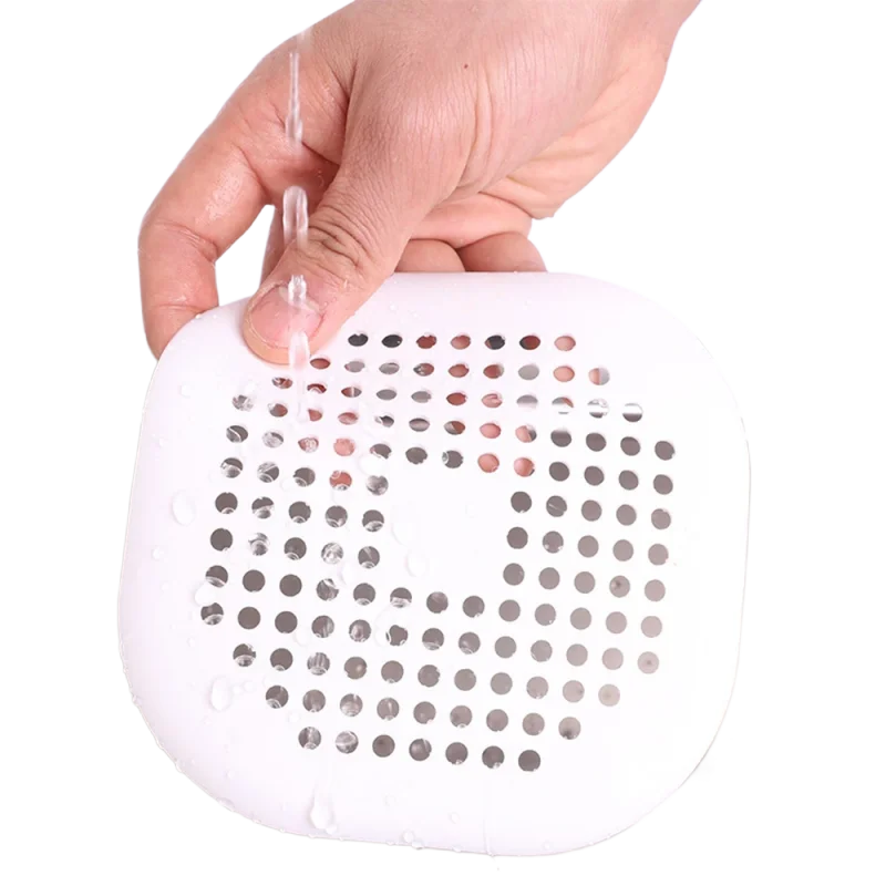 Silicone Shower & Sink Drain Hair Catcher – Reusable Drain Strainer & Stopper