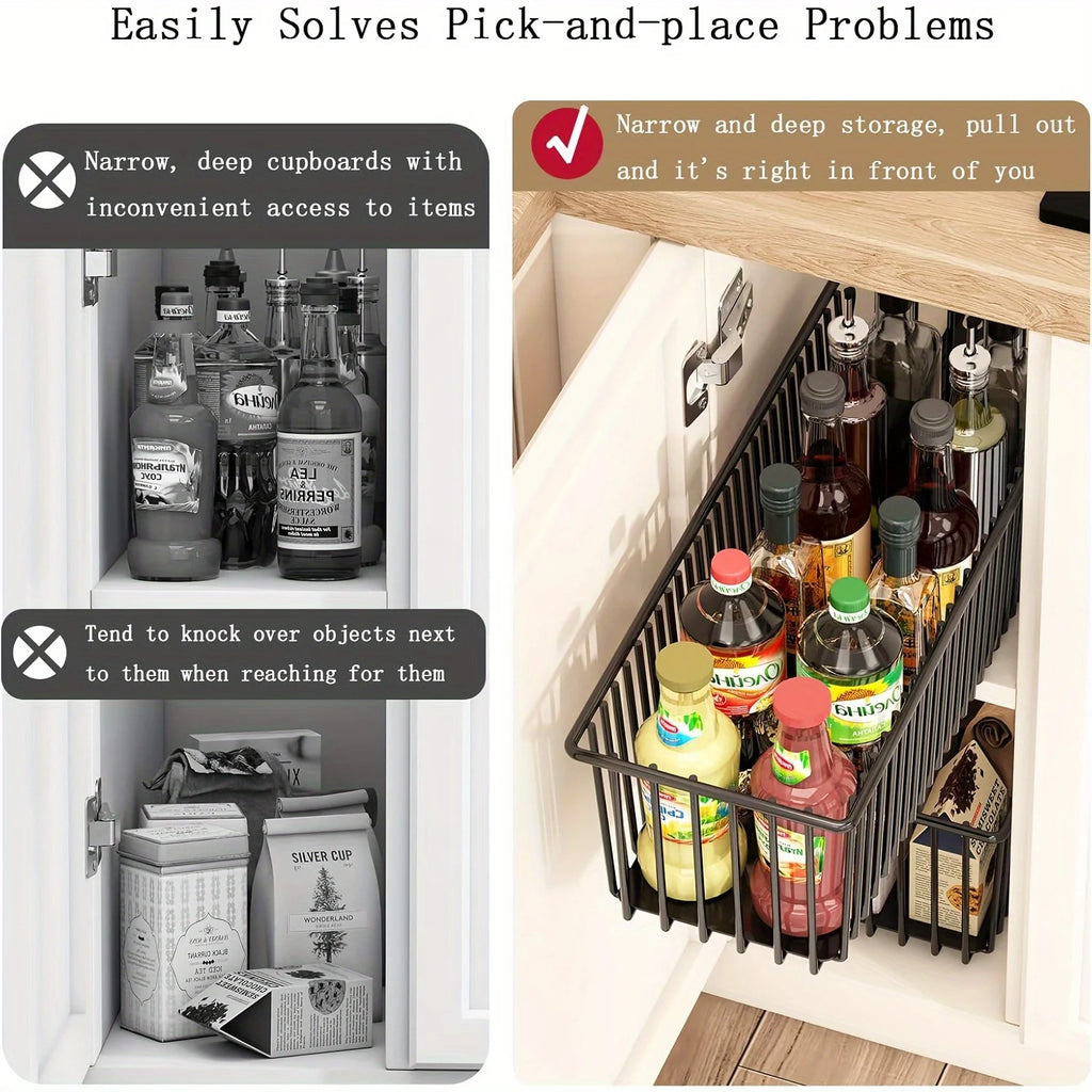 Pull-Out Cabinet Organizer – Under Sink Sliding Storage Drawer