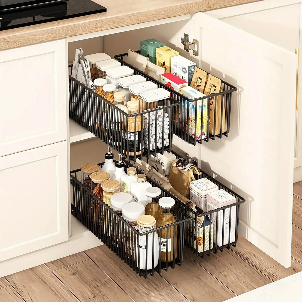 Pull-Out Cabinet Organizer – Under Sink Sliding Storage Drawer
