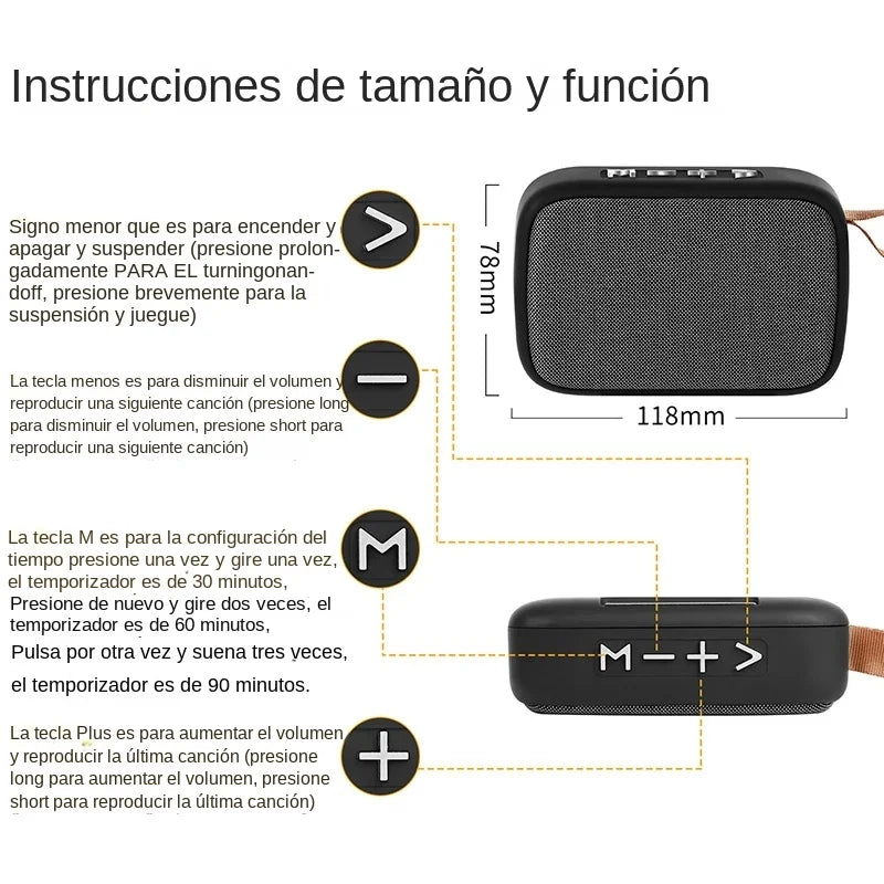 Portable Bluetooth Speaker – Wireless Mini Outdoor Speaker with 3D Stereo Sound